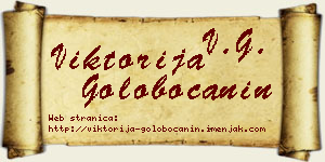 Viktorija Golobočanin vizit kartica